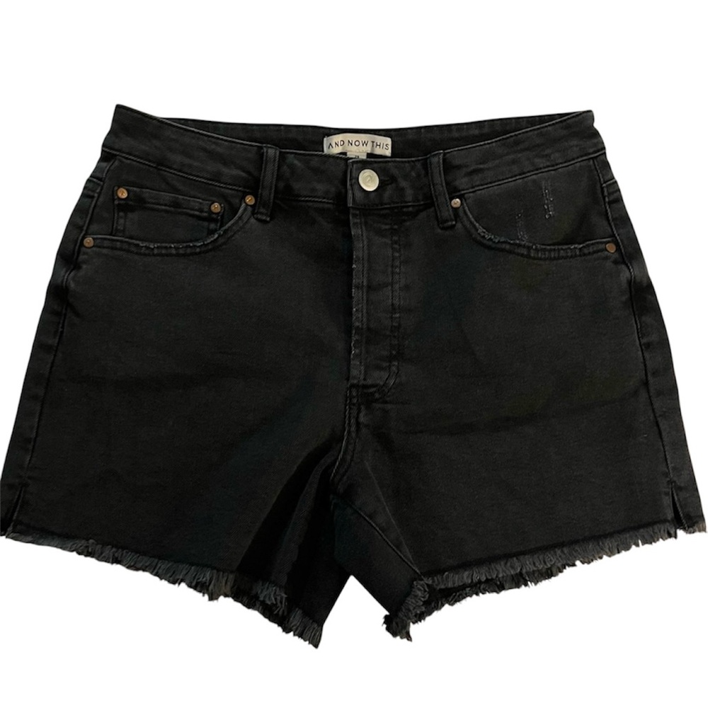Black Denim Jean Shorts